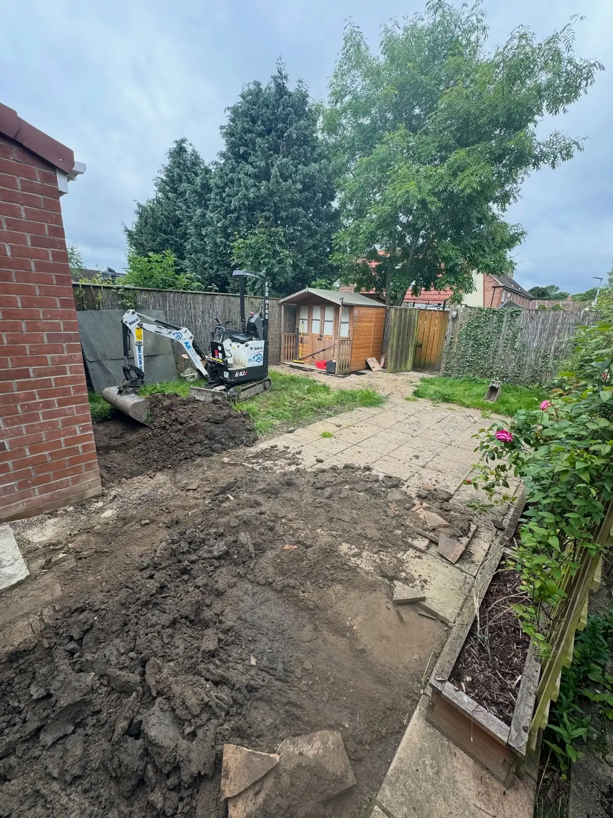 Garden transformation — before